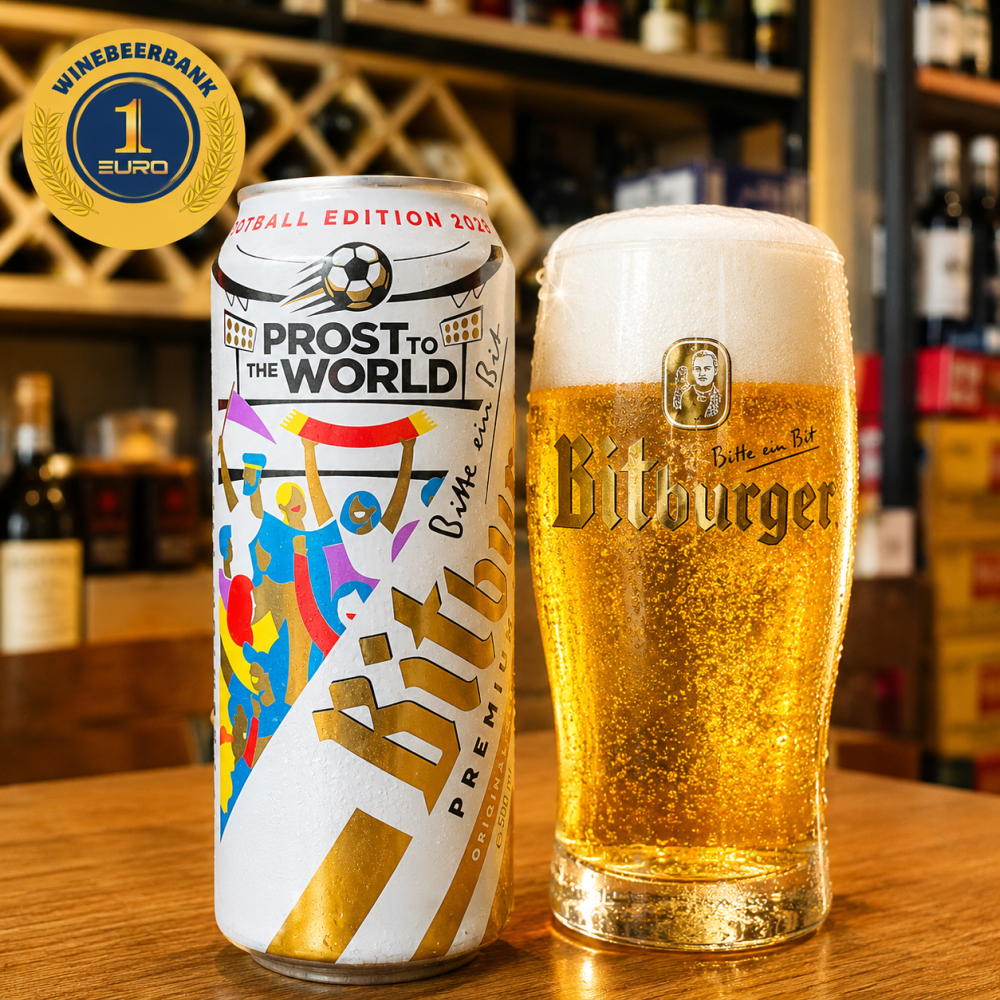 Bia Bitburger Premium Pils 4.8% – Thùng 24 lon 500ml