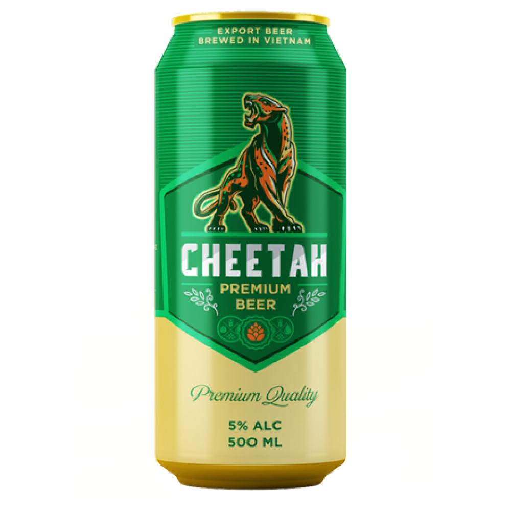 Bia Cheetah Premium- thùng 24 lon 500ml