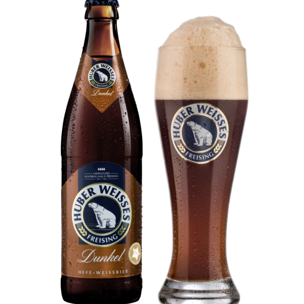 Bia HUBER WEISSES DUNKEL - bia lúa mì đen