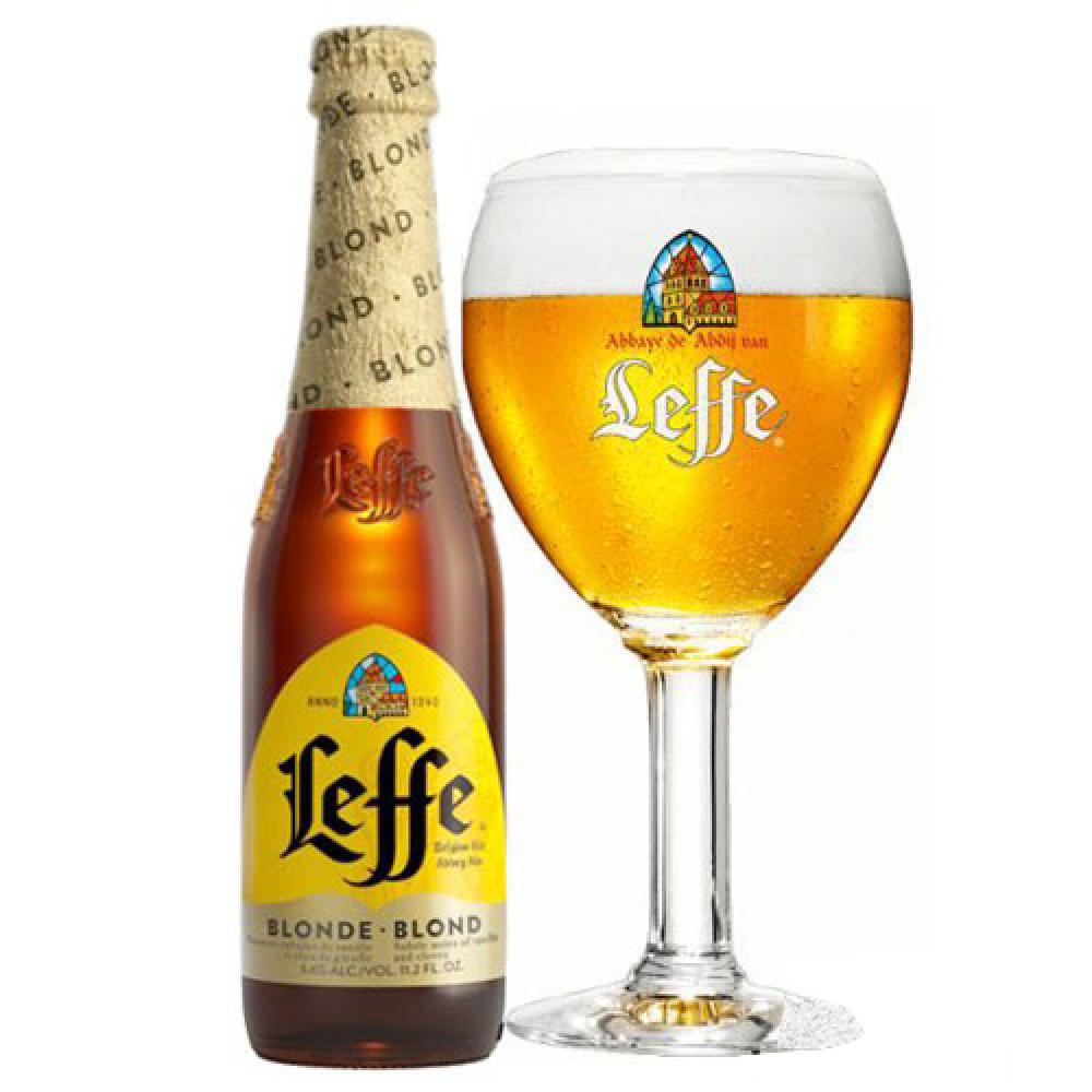 Bia Leffe Blond 6,6% Bỉ – thùng 24 chai 330ml