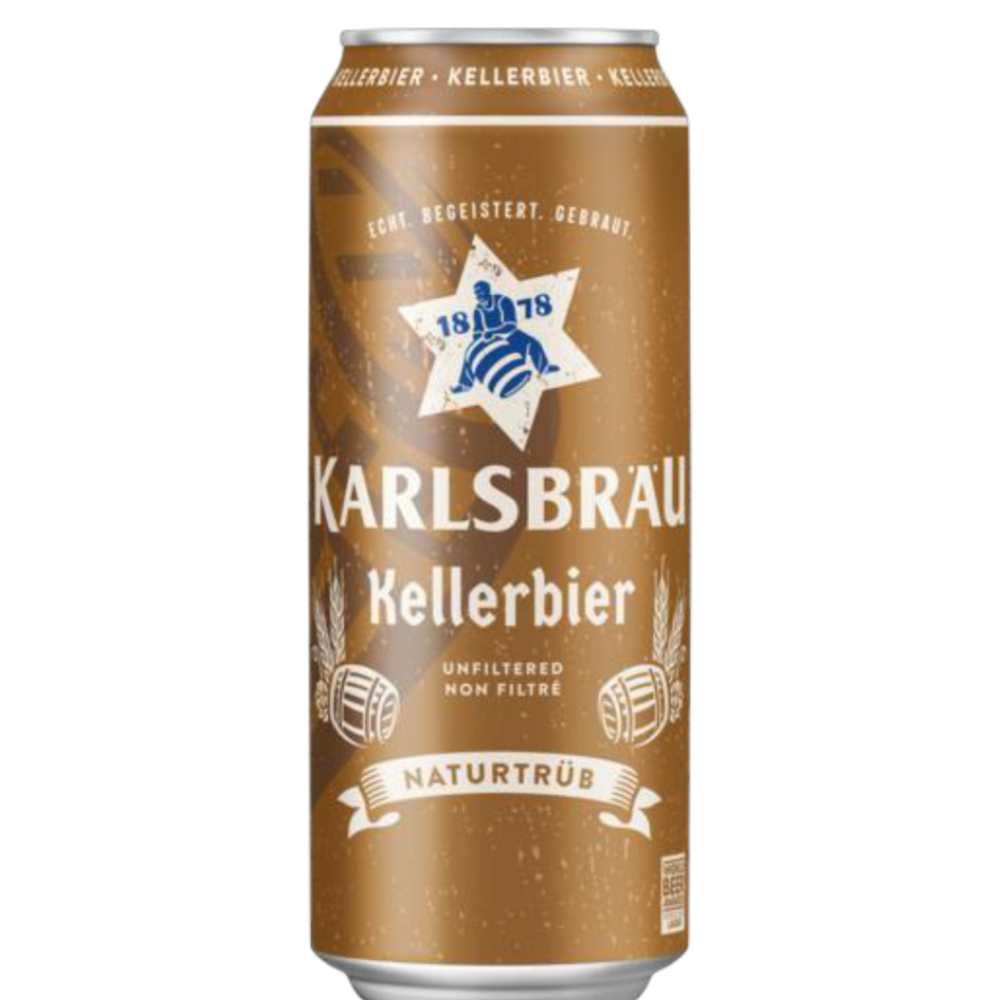 KARLSBRAU KELLERBIER UNFILTERED LAGER - Bia lúa mạch không lọc ( bia vàng )