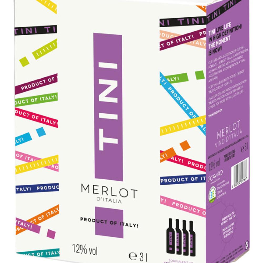 Rượu vang bịch Tini Merlot