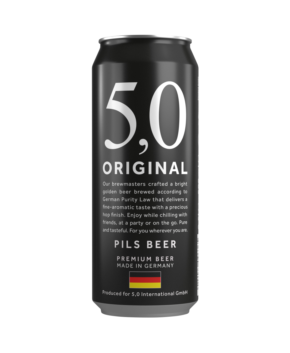 5,0 ORIGINAL PILS BEER - bia lúa mạch pilsener ( bia vàng )