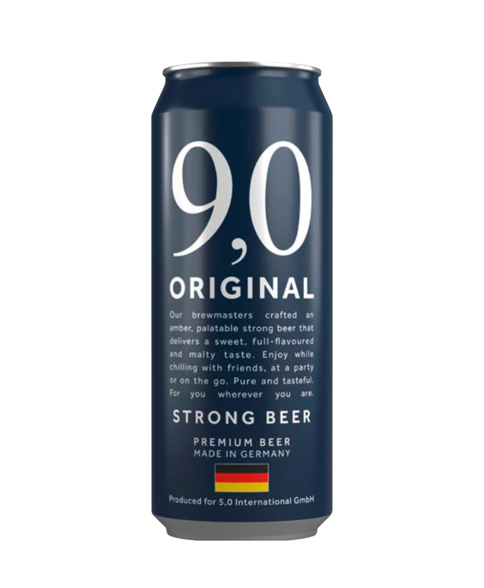9,0 ORIGINAL BEER ( NEW 2025 ) - bia lúa mạch ( bia vàng hổ phách )