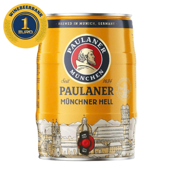 Bia Paulaner Munchner Hell 4,9% – Bom 5 Lít